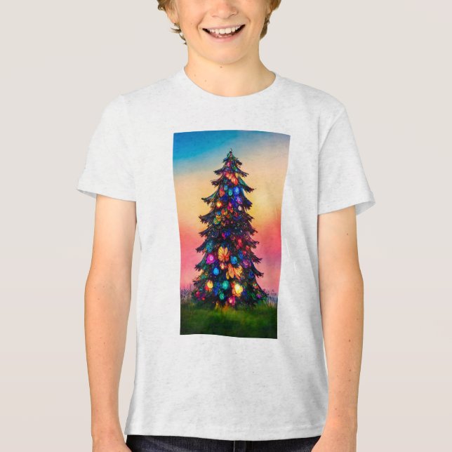 Camiseta Triblenda Camiseta de Navidades de niño (Anverso)
