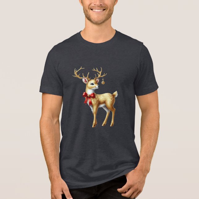 Camiseta Triblenda Camiseta de renos dorados (Anverso)