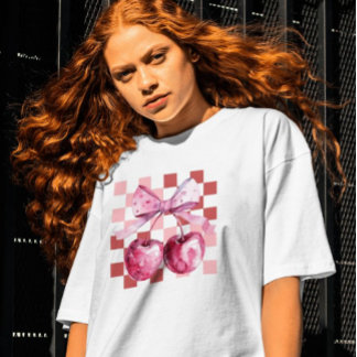 Camiseta Triblenda Camiseta de San Valentín de dulces cerezos