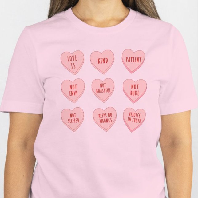 Camiseta Triblenda Camiseta de San Valentín inspirada en la fe con co (Subido por el creador)