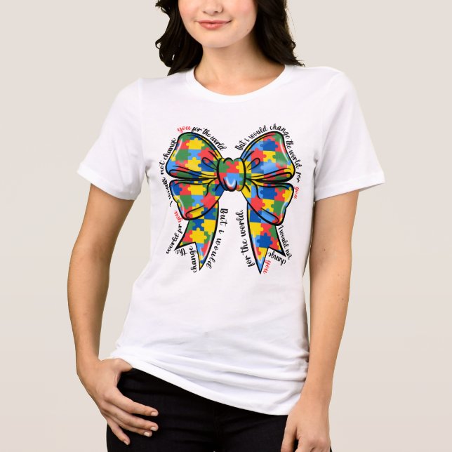 Camiseta Triblenda Camiseta de sensibilización sobre el autismo (Anverso)