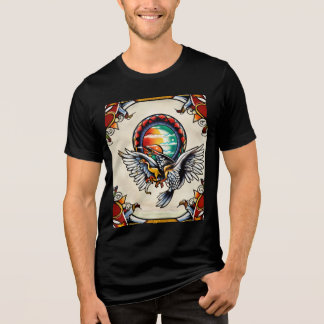 Camiseta Triblenda Camiseta de vibraciones minimalistas: limpia, senc