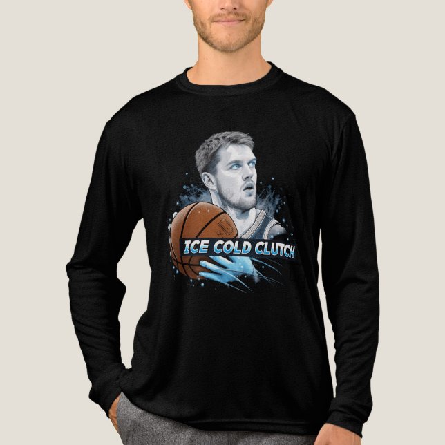 Camiseta Triblenda Camiseta del embrague frío del hielo de Luka Donči (Anverso)