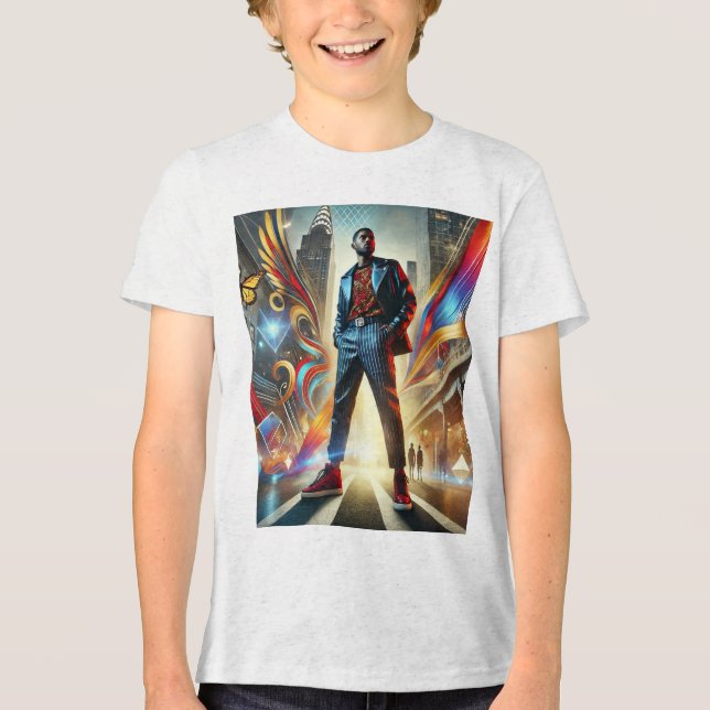 Camiseta Triblenda Camiseta del Graffiti Urbano en negrita (Anverso)