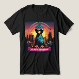 Camiseta Triblenda Camiseta del vector de vibraciones de la puesta de