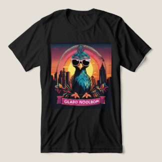 Camiseta Triblenda Camiseta del vector de vibraciones de la puesta de
