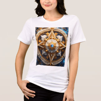 Camiseta Triblenda "Camiseta Divina del Símbolo de Cristal del cielo"