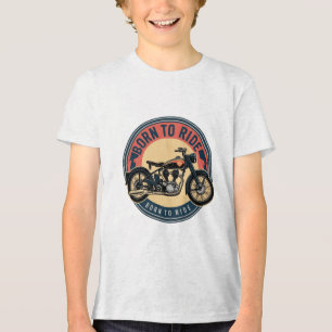 Camiseta Triblenda Camiseta/ enredadera Bicicleta de época- Nacido pa