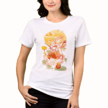 Camiseta femenina de Golden Moon Harmony