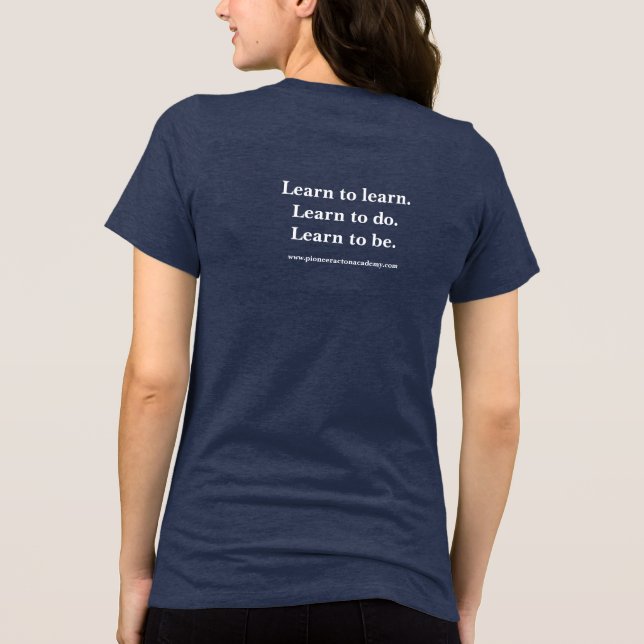 Camiseta Triblenda Camiseta femenina de la Academia de Acton (Reverso )