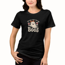 Camiseta femenina "Estoy aquí por los abucheos"