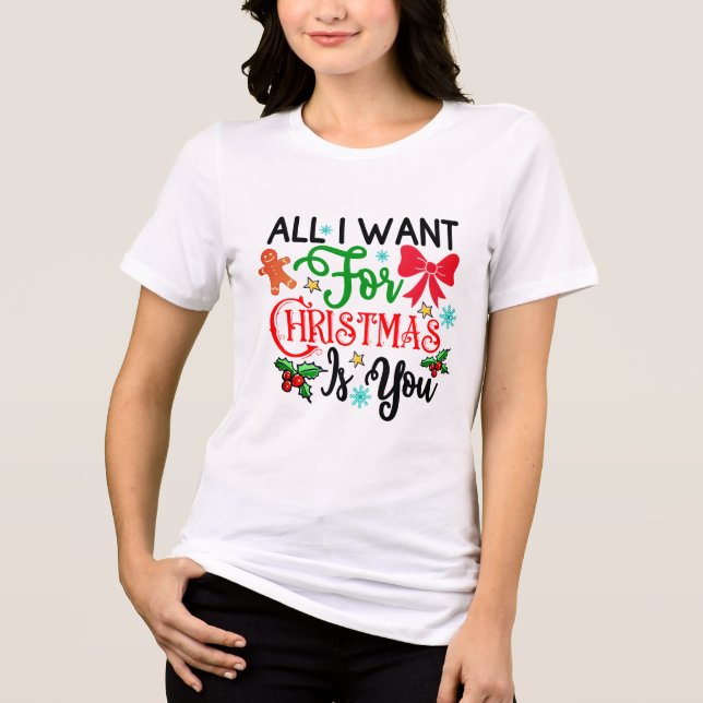 Camiseta Triblenda ¡Camiseta festiva para los Navidades! (Anverso)