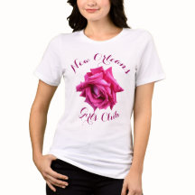 Camiseta floral de rosa rosa caliente bonito de pe