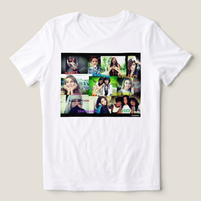 Camiseta Triblenda Camiseta fotográfica inspirada por amigos HAMbWG (Diseño delantero )