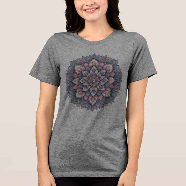 Camiseta Triblenda Camiseta gráfica - Diseño artístico de Mandala (Anverso)