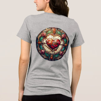 Camiseta Triblenda Camiseta gris de las mujeres