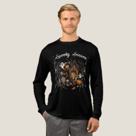 Camiseta Triblenda Camiseta inquieta de la casa - 🎃 de 👻 negro