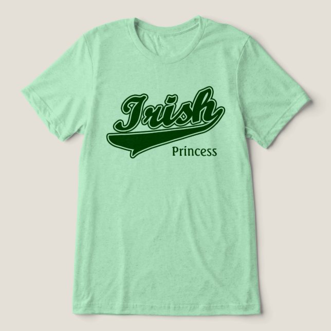 Camiseta Triblenda Camiseta irlandesa Personalizado personalizada (Diseño delantero )