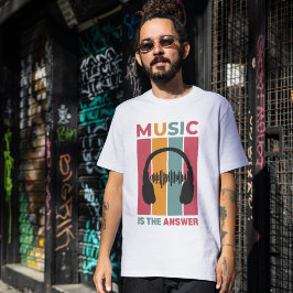 Camiseta Triblenda Camiseta "La música es la respuesta" - Músico acog