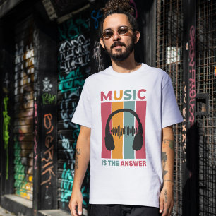 Camiseta Triblenda Camiseta "La música es la respuesta" - Músico acog