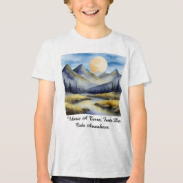 Camiseta Triblenda Camiseta Masc Juvenil Básica Amanhecer da Terra-2