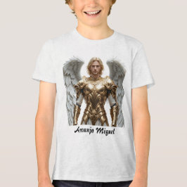 Camiseta Triblenda Camiseta Masc Juvenil Básica Arcanjo Miguel