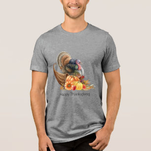 Camiseta Triblenda Camiseta masculina de Thanksde Cornucopia Turkey