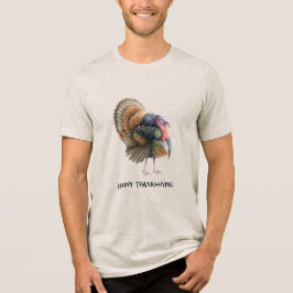 Camiseta Triblenda Camiseta masculina de Turquía de Acción de Gracias