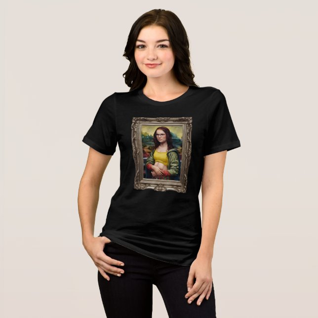 Camiseta Triblenda Camiseta Monalisa moderna (Anverso Completo)