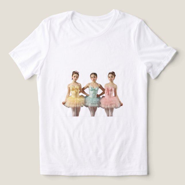 Camiseta Triblenda Camiseta original con bailarinas (Diseño delantero )