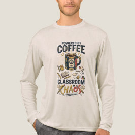 Camiseta Triblenda ¡Camiseta para maestros de Powered by Coffee Class