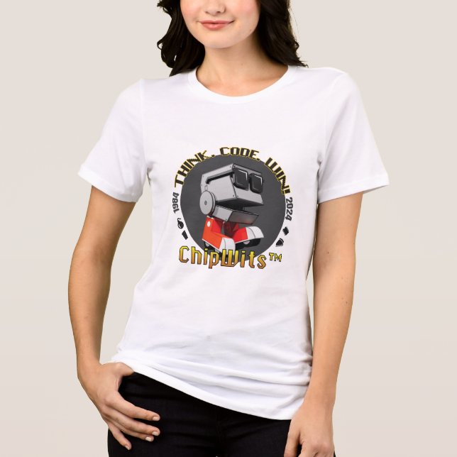 Camiseta Triblenda Camiseta para mujeres retro de ChipWits (Anverso)