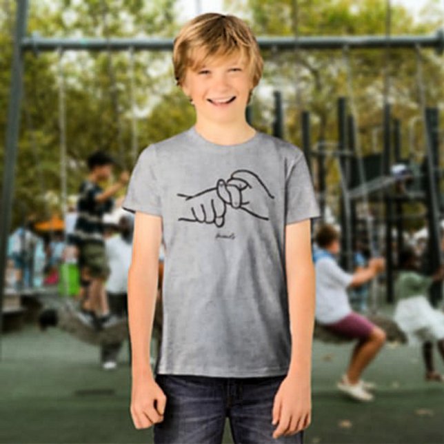 Camiseta Triblenda Camiseta para niños amigos de ASL - Amistad (Subido por el creador)