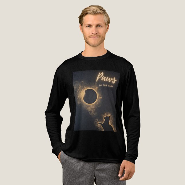 Camiseta Triblenda Camiseta recorre el arte del gato celestial del so (Anverso Completo)