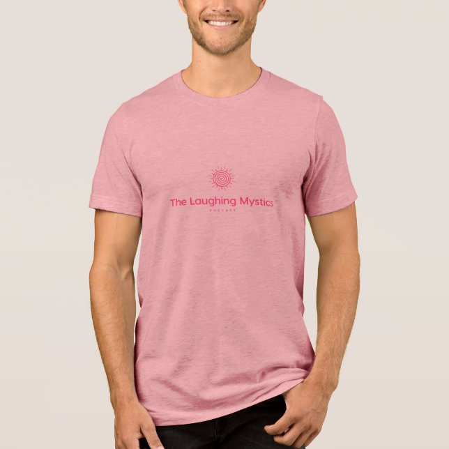 Camiseta Triblenda Camiseta rosa de los hombres (Anverso)