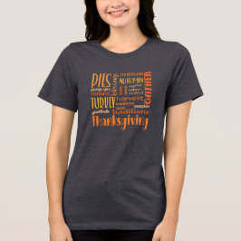 Camiseta Triblenda Camiseta tradicional de mujeres de Acción de Graci