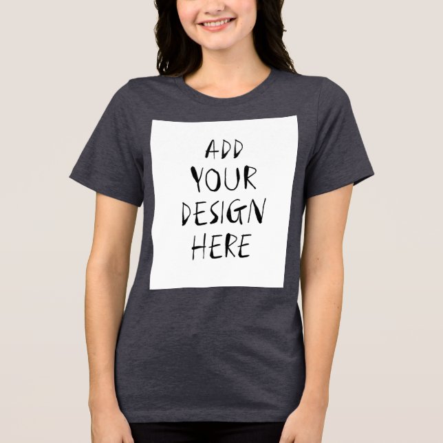 Camiseta Triblenda Camiseta trinitense Bella+Canvas para mujeres (Anverso)