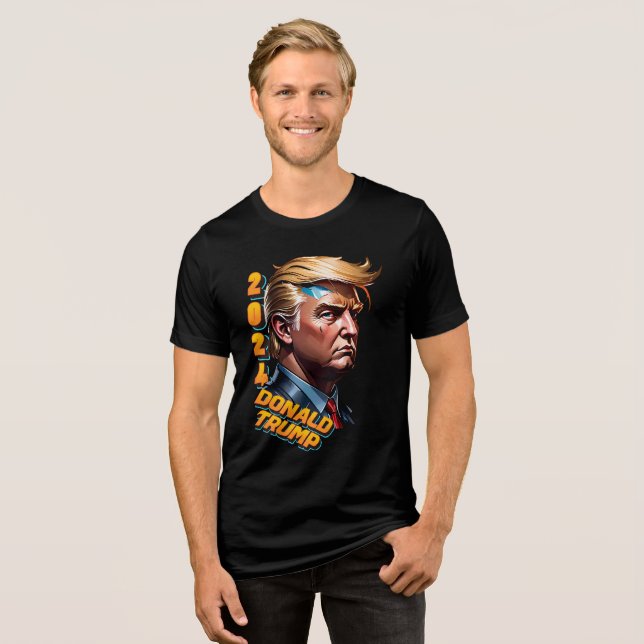 Camiseta Triblenda Camiseta Trump Cyberpunk 2024 (Anverso Completo)