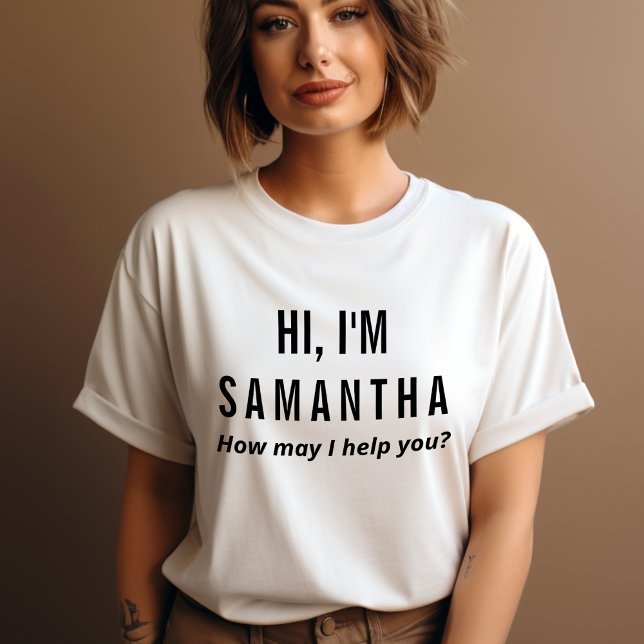 Camiseta Triblenda Camiseta uniforme de empleado personalizada con no (Subido por el creador)