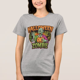 Camiseta Triblenda Camiseta verde zombi para mujeres