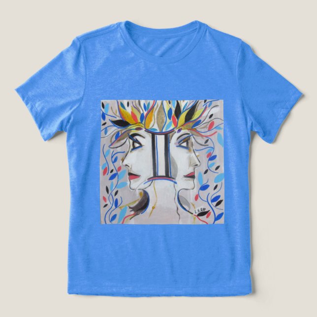 Camiseta Triblenda Camiseta Zodíaco Gêmeos (desenho autoral) (Diseño delantero )