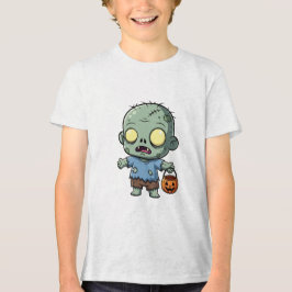 Camiseta Triblenda Camiseta Zombie Halloween - Calabaza