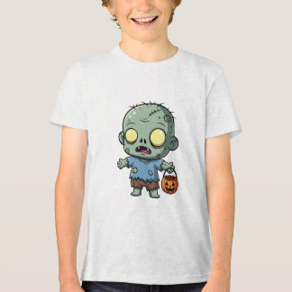 Camiseta Triblenda Camiseta Zombie Halloween - Calabaza