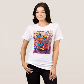 Camiseta Triblenda "Camisetas de mariposa de la Brisa de Verano"
