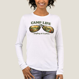 Camiseta Triblenda Camp Life Feels Right–Casual Long Sleeve Tee USA