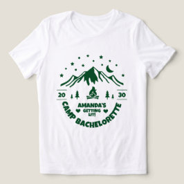 Camiseta Triblenda Campamento de Damas de Honor Fiesta de Despedida d