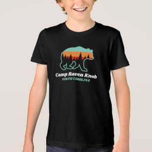 Camiseta Triblenda Campamento Raven Knob North Carolina Bear Retro