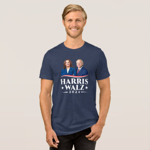 Camiseta Triblenda Campaña fotográfica de Harris Walz 2024