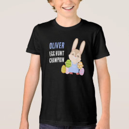 Camiseta Triblenda Campeón de la caza del huevo Conejo de Pascua
