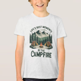 Camiseta Triblenda Campfire Moments - Boys’ Tents & Mountains Kids’